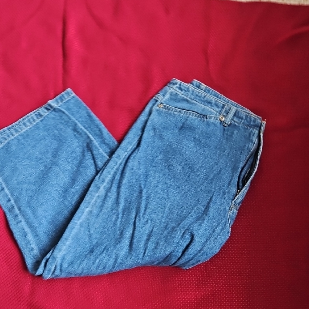 Retro Liz Claiborne Crazy Horse Blue Denim Jeans
